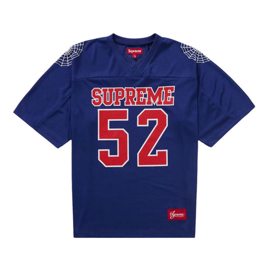 Supreme Spiderweb Football Jersey Navy