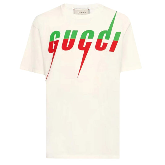 Gucci Blade Logo Oversized Fit White T-Shirt S