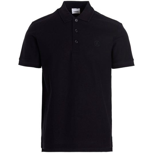 Burberry Mens TB Eddie Polo Shirt Coal Blue