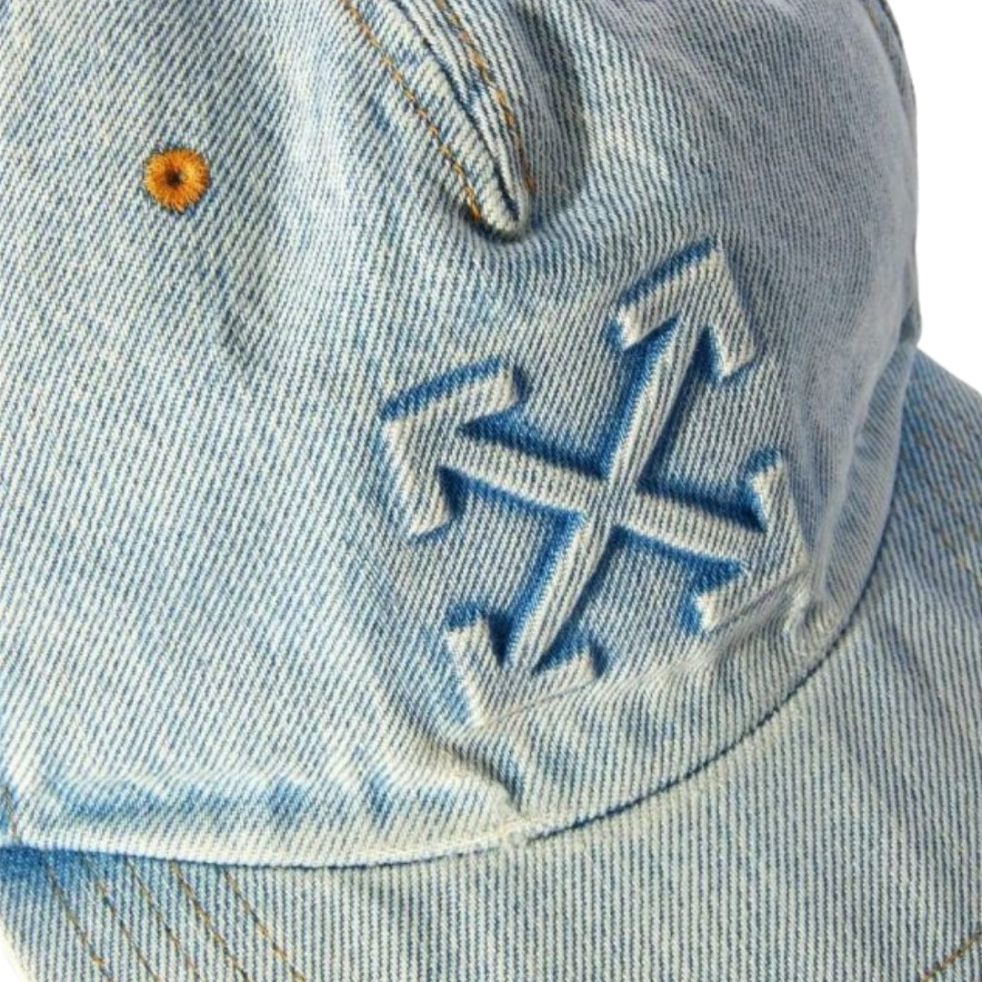 Off-White Men’s Arrow Denim Baseball Cap Light Blue