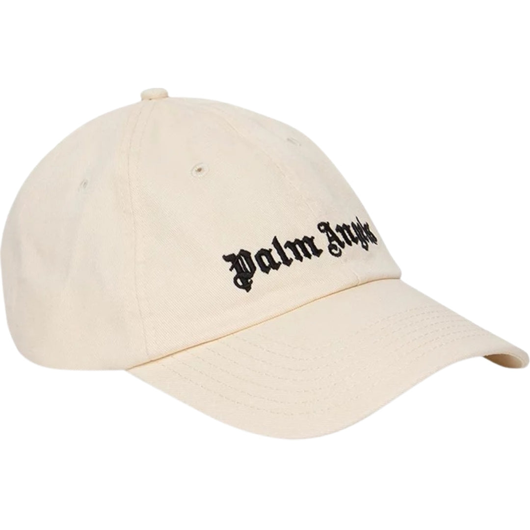 Palm Angels Mens Baseball Cap Cream