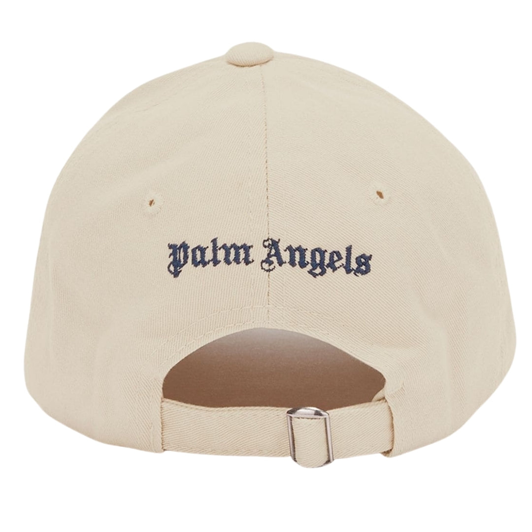 Palm Angels Mens Baseball Cap Cream