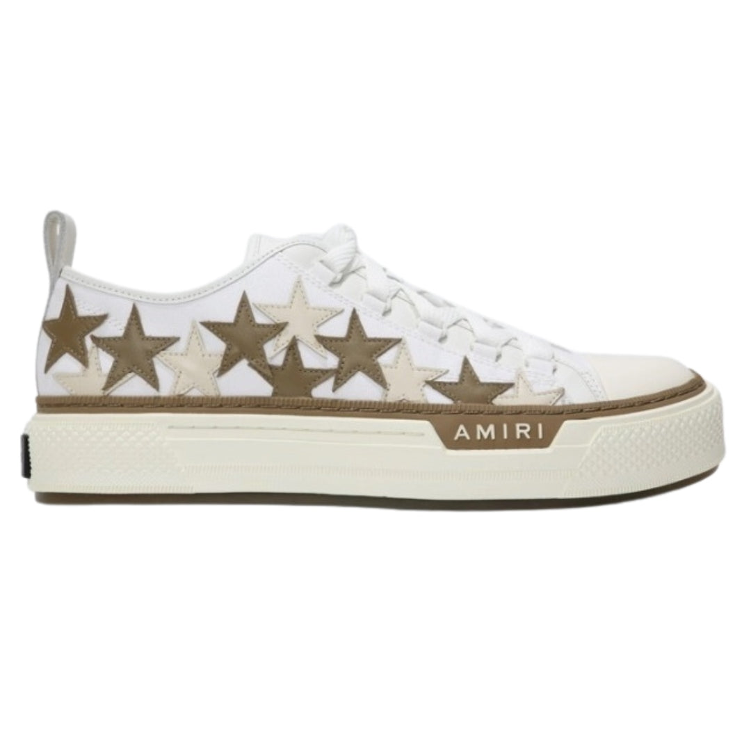 Amiri Mens Stars Court  Low Trainers White