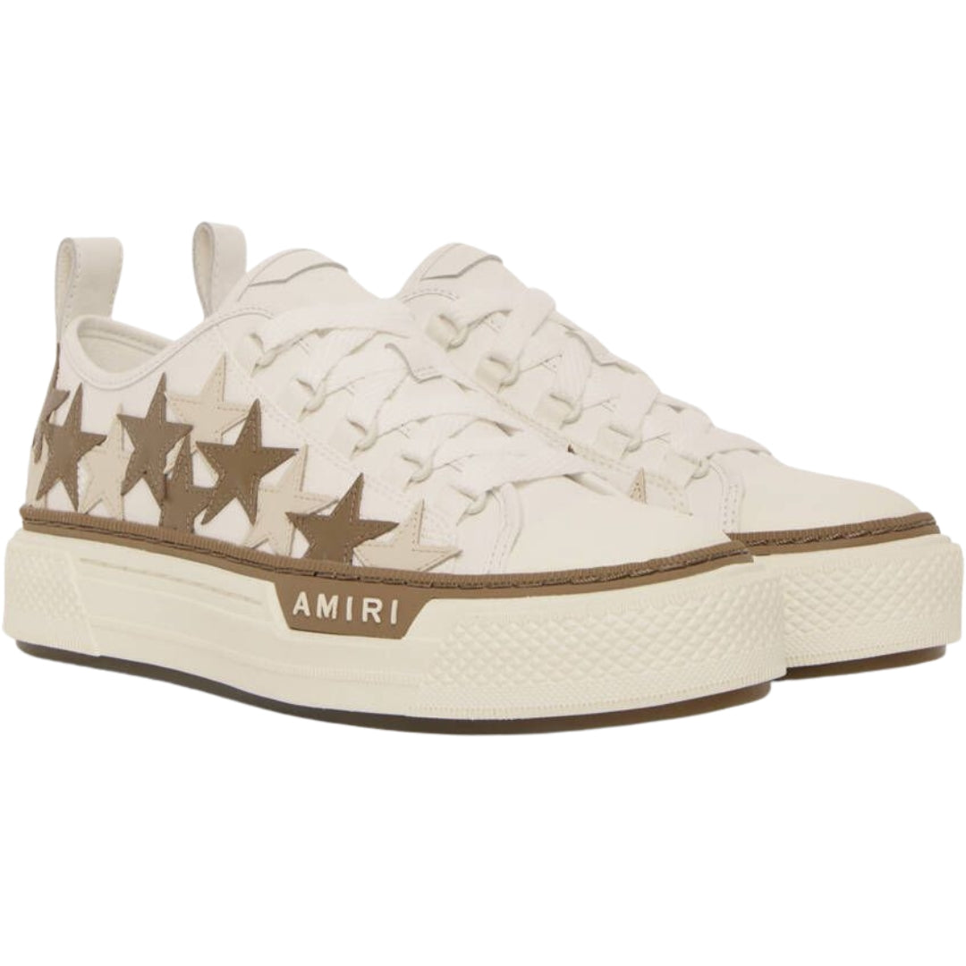 Amiri Mens Stars Court  Low Trainers White