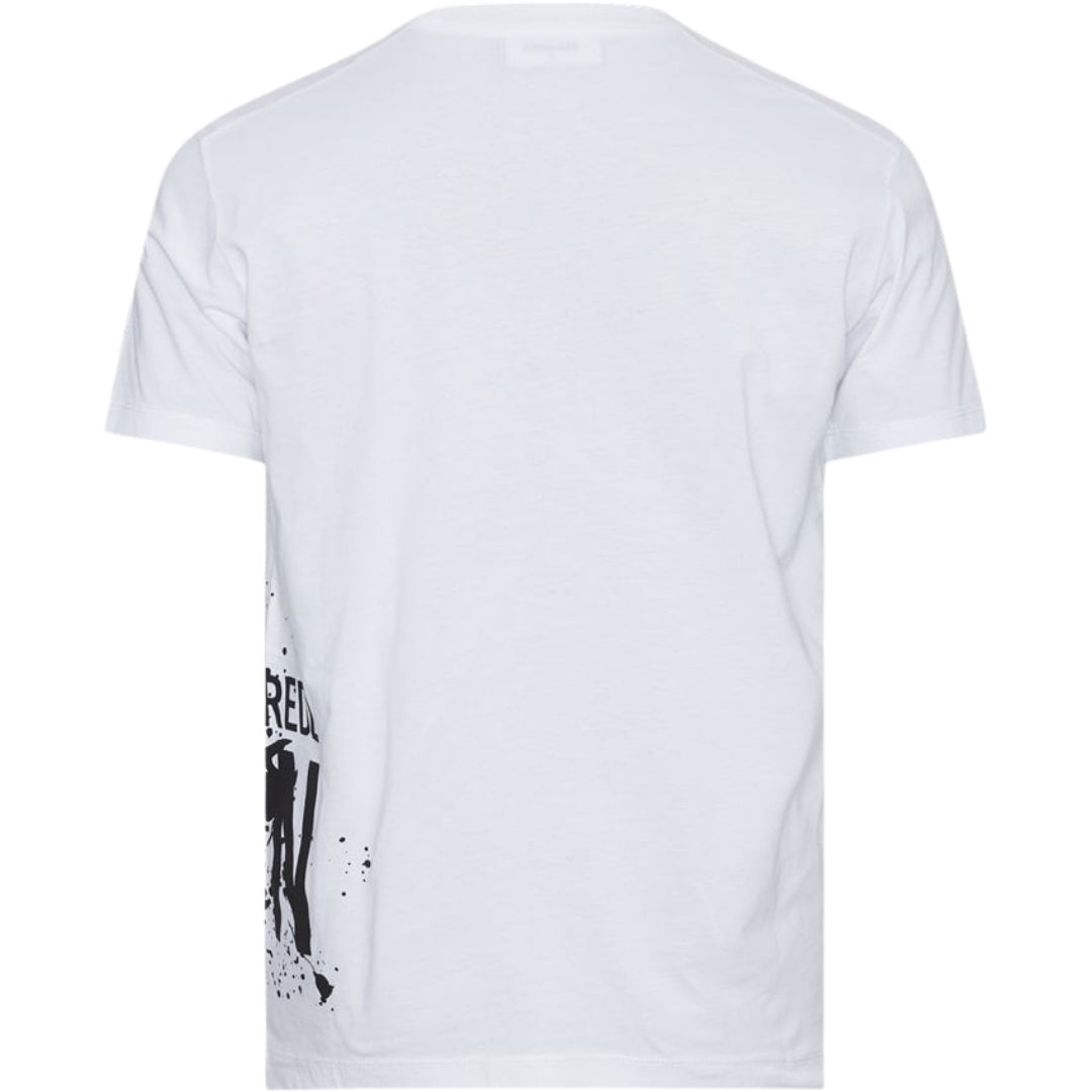 Dsquared2 Cool Fit Large Icon Paint Splatter Logo White T-Shirt XS