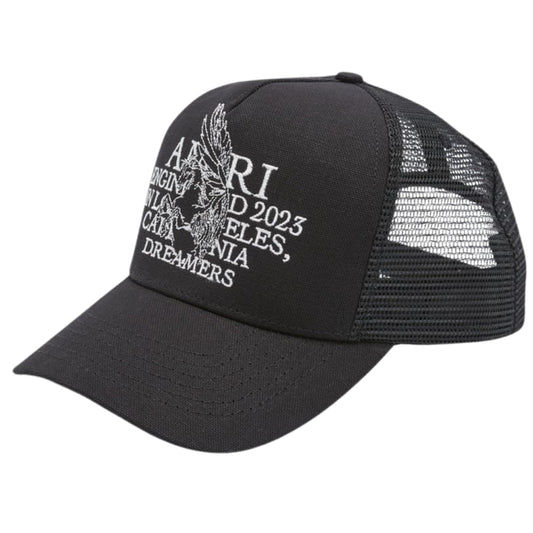 Amiri Pegasus Trucker Black Hat