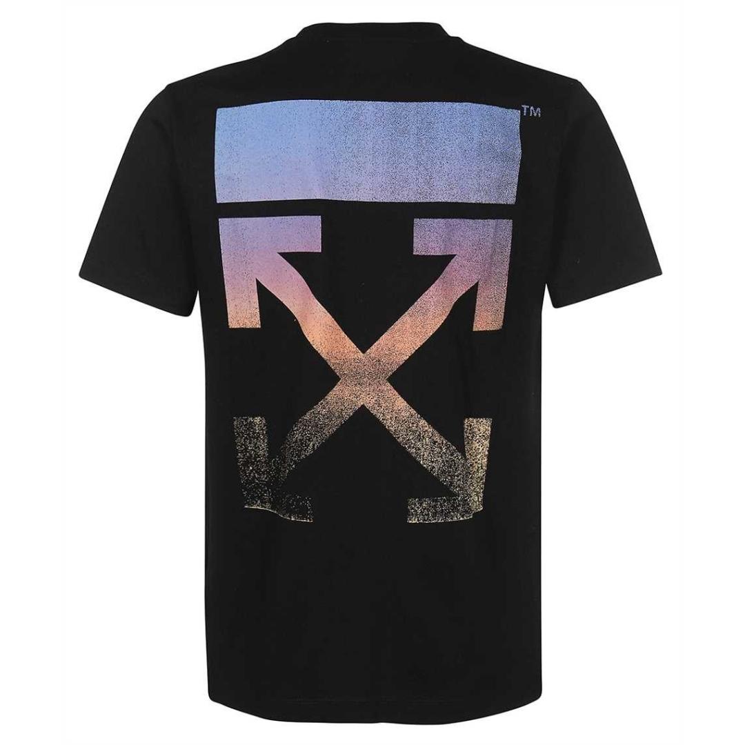 Off-White Degrade Multi Colour Arrow Black Tee