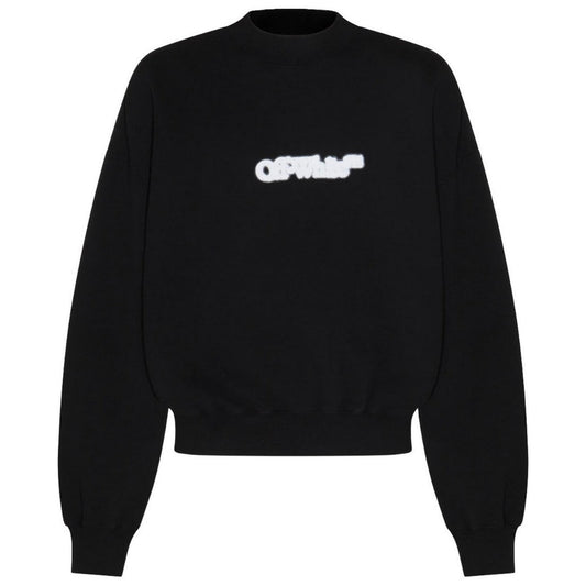 Off-White Blurr Book Over Black Oversized Sweatshirt