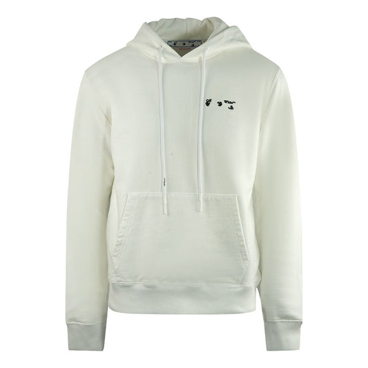 Off-White Small Off White Logo White Slim Hoodie