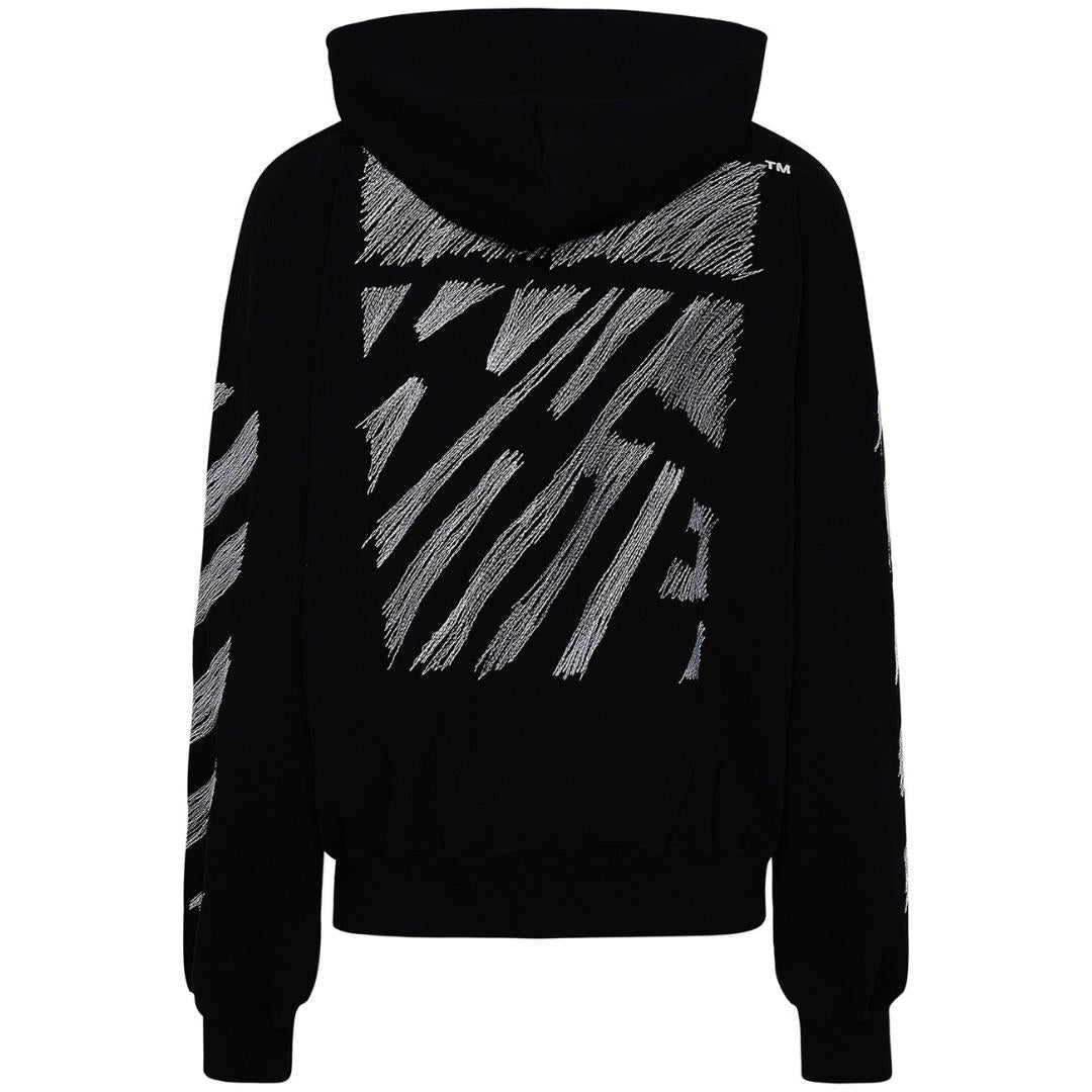 Off White Mens Ombb110S23Fle0051001 Hoodie Black - Style Centre Wholesale