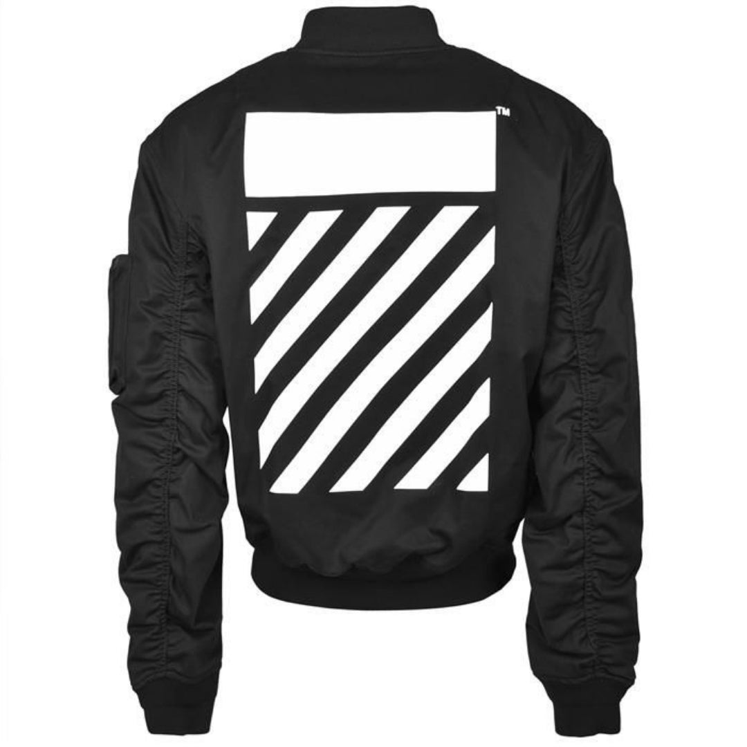 Off-White Diag Tab Black Bomber Jacket