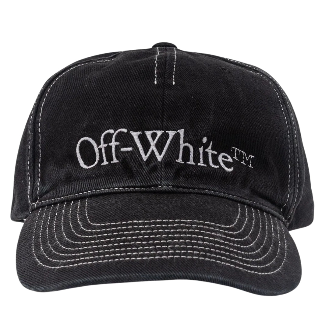 Off-White Bookish OW Black Baseball Cap.