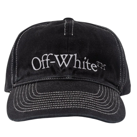 Off-White Bookish OW Black Baseball Cap.