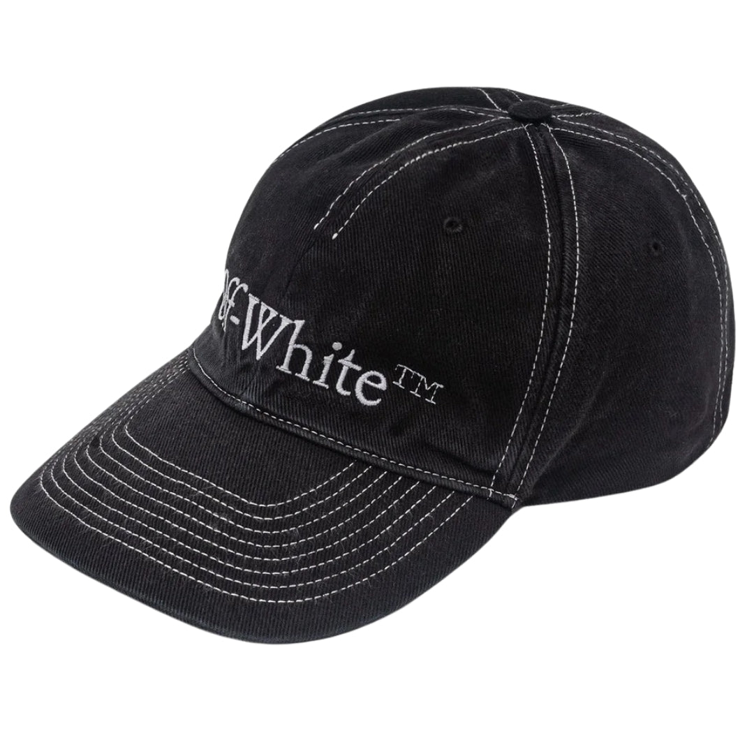 Off-White Bookish OW Black Baseball Cap.