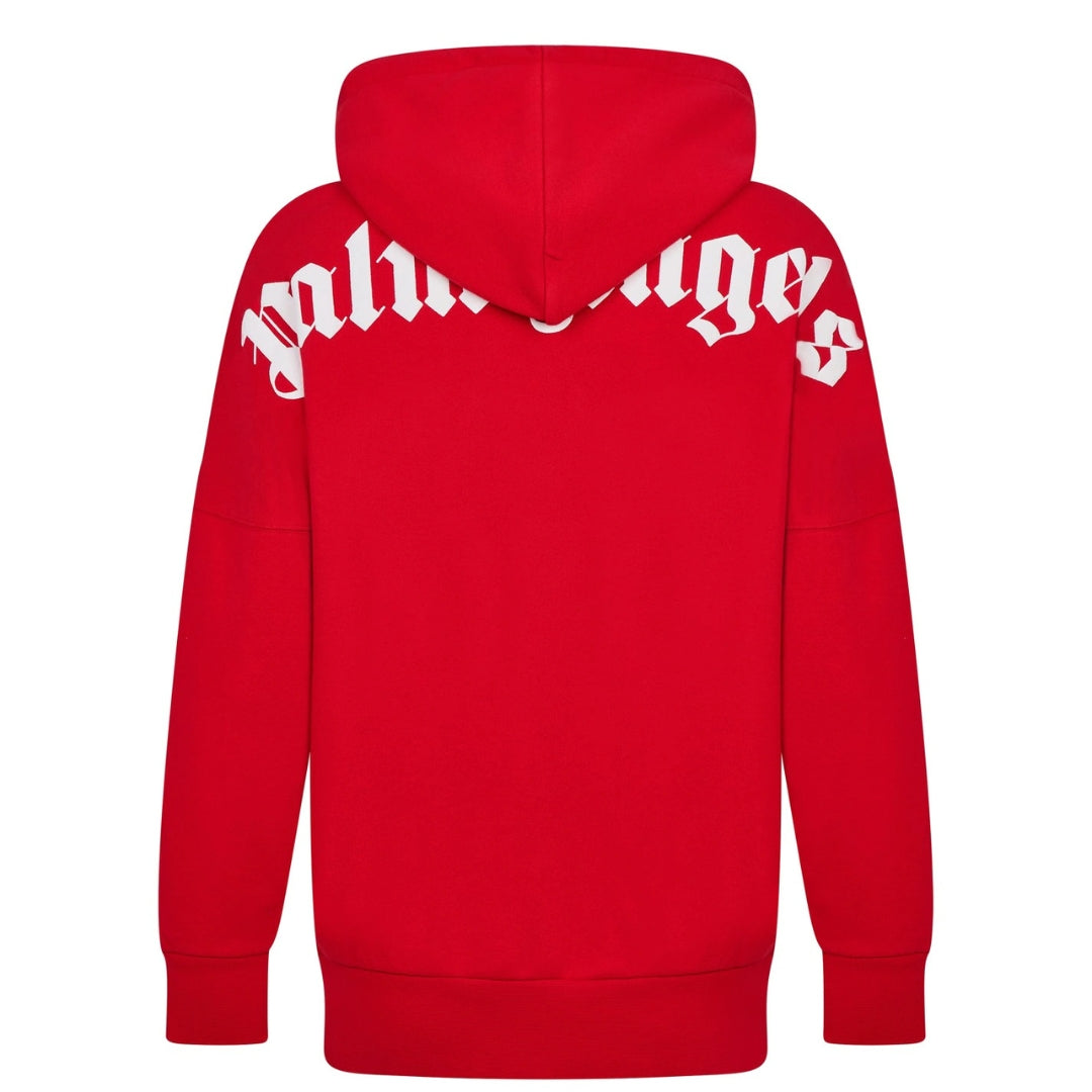 Palm Angels Mens Classic Logo Hoodie Red