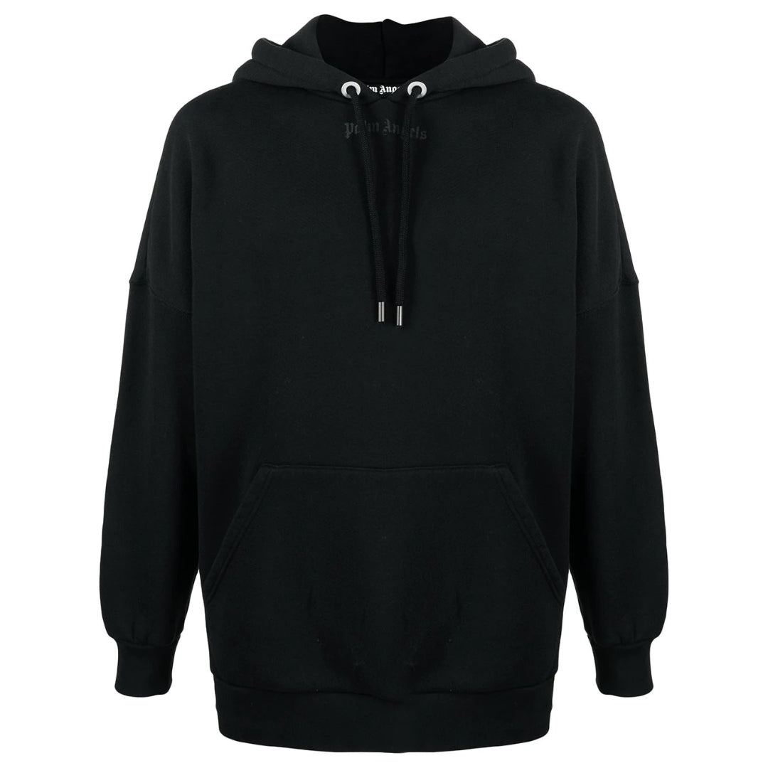 Palm Angels Men’s Classic Logo Black Oversized Hoodie