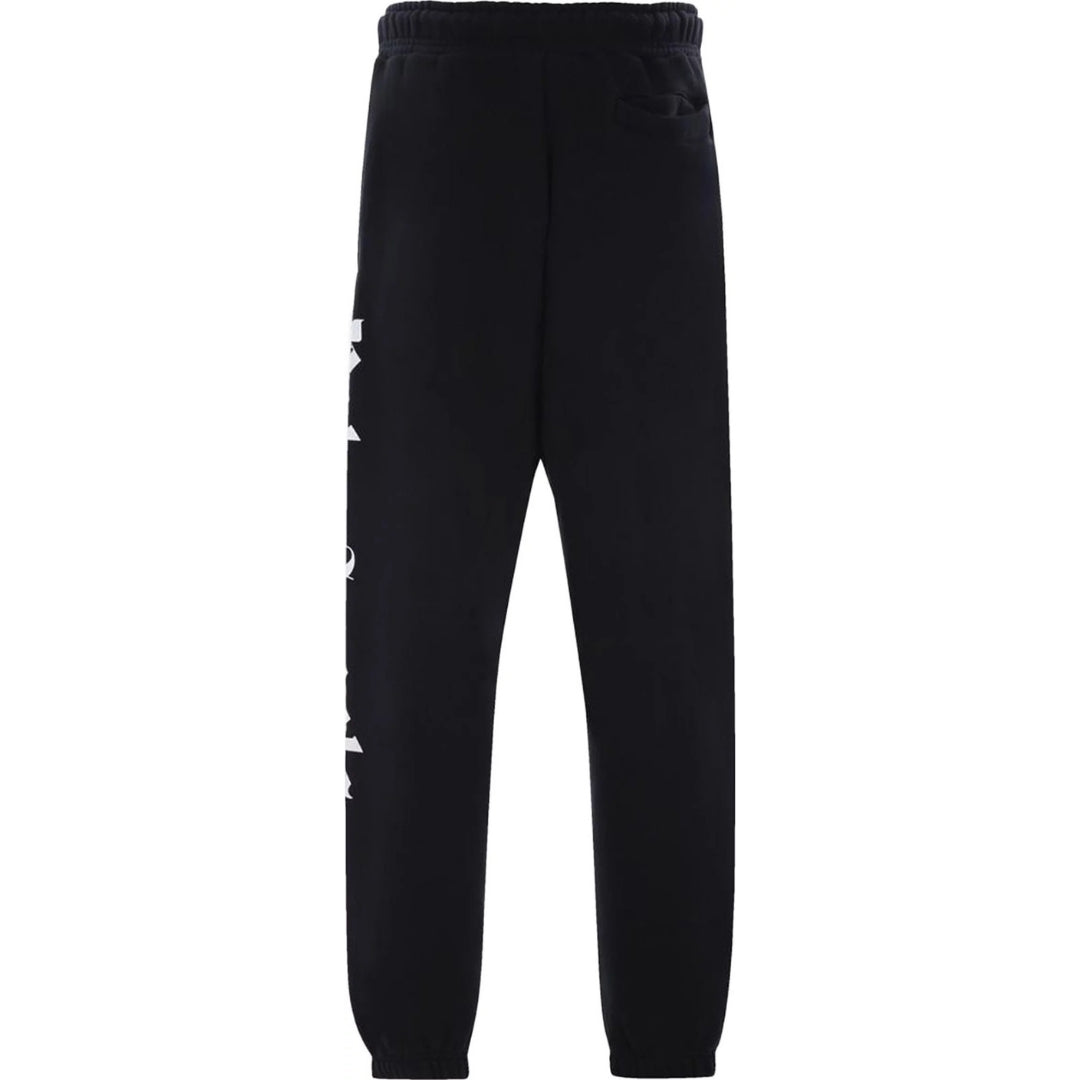 Palm Angels Mens Branded Logo Sweatpants Black