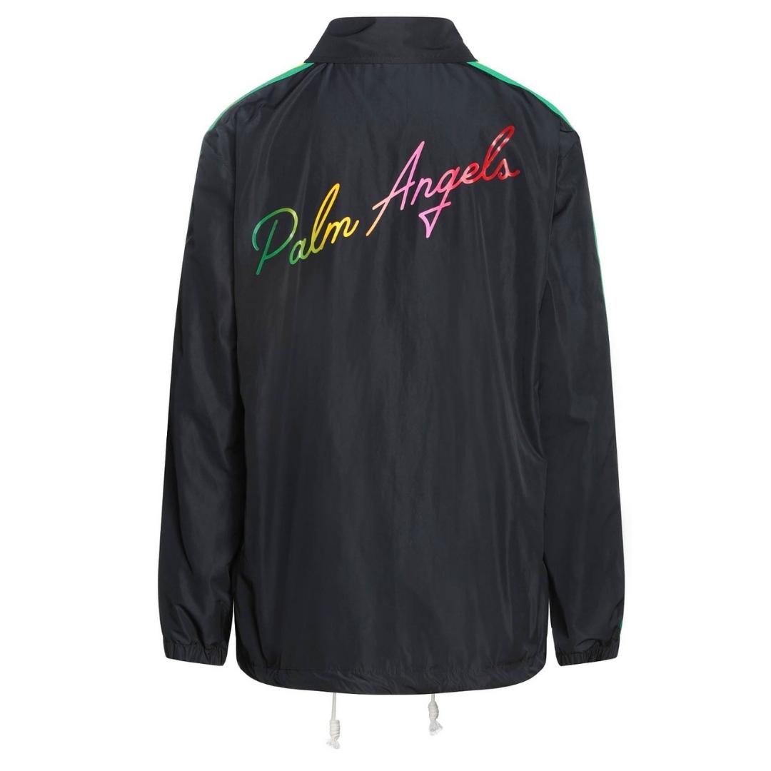 Palm Angels Mens Miami Logo Black Jacket